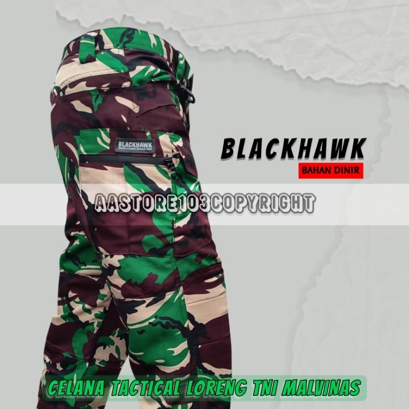 Celana panjang loreng malvinas model Blackhawk - celana Tactical blackhawk loreng