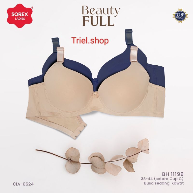 Sorex 11199D Bra cup besar Cup D berkawat busa tipis