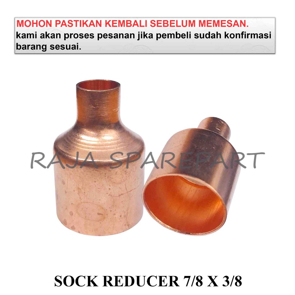 SR7838 SOCK PIPA TEMBAGA / SOCK REDUCER AC TEMBAGA / SOCK REDUCER 7/8 X 3/8