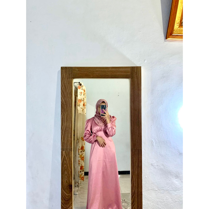ARABELA DRES SATIN / DRES SATIN/ DRES BRIDESMAID/DRES KONDANGAN