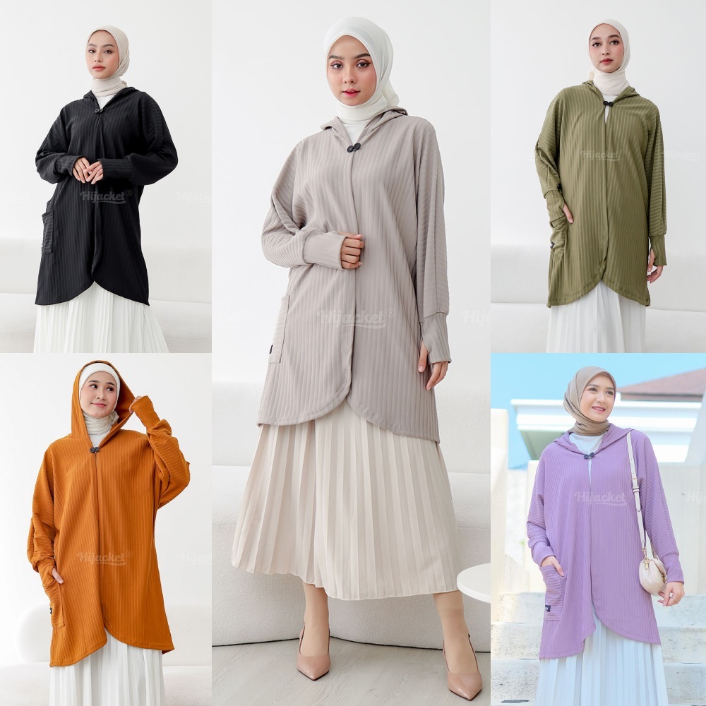 Kardigan Cardigan Panjang Wanita Muslimah Long Outer Outerwear Cewek Syari Korean Style Outwer Kekin