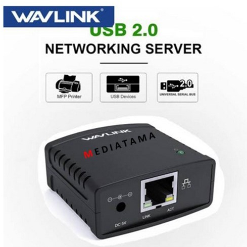 Print Server USB Wavlink 100Mbps Ethernet to USB Sharing Printer