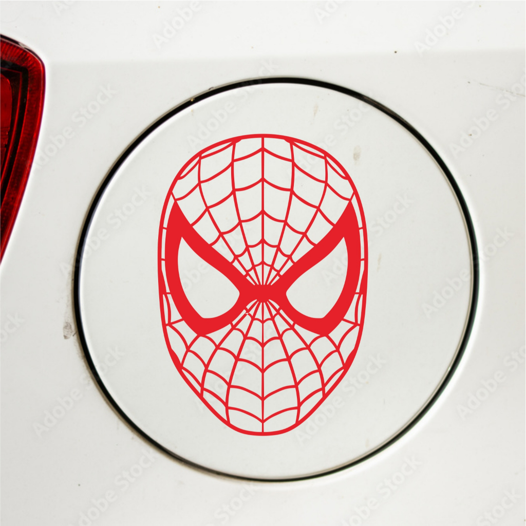 CUTTING STICKER MOBIL SPIDERMAN STIKER TANGKI MOBIL KEREN