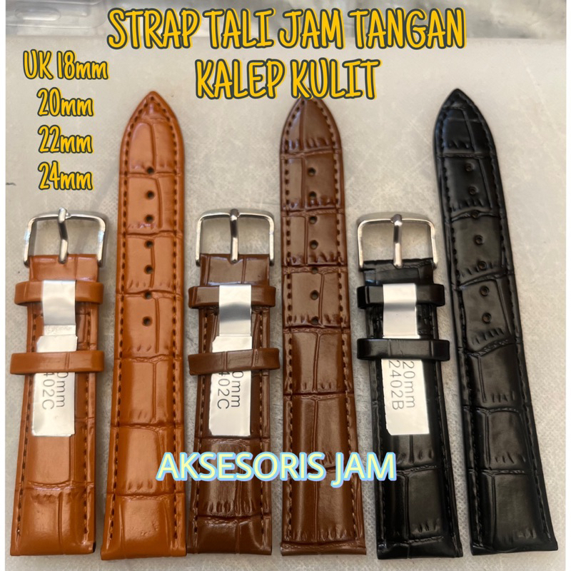 STRAP Tali jam tangan kalep kulit /Leather Strap / Tali Jam Tangan Pria Kulit / Strap Jam Tangan Kul