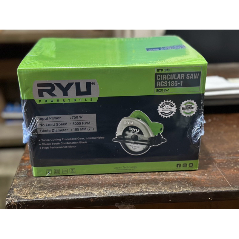 Circular saw RYU RCS185-1 gergaji listrik 750 watt