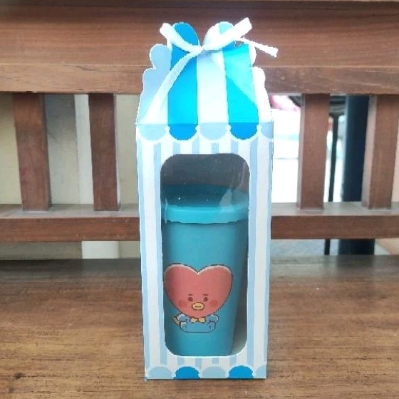 

Souvenir tumbler mini dengan kemasan box
