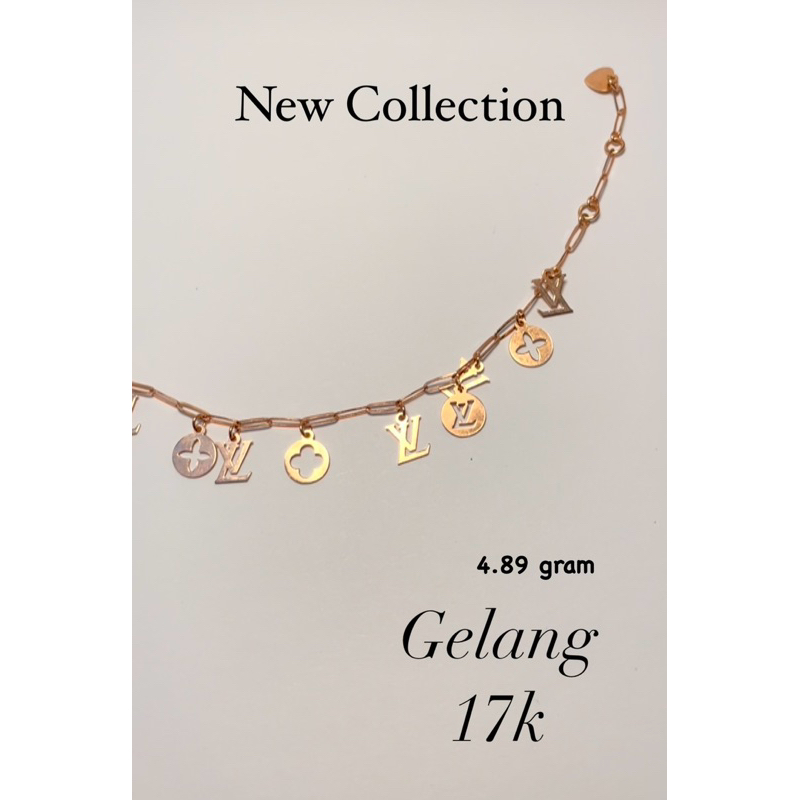 Gelang emas Rantai kadar 17k