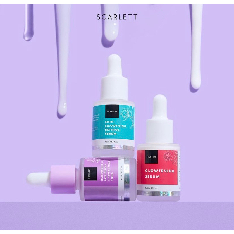 {NEAR EXP} Scarlett Whitening Serum Glowtening Acne Brightly Ever After Scarlet Retinol Niacinamide 