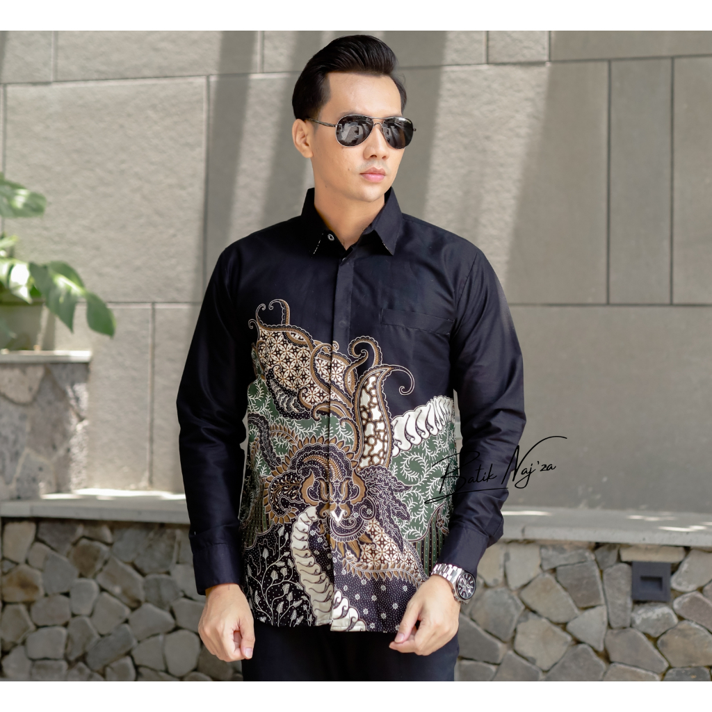 NEW ARRIVAL DISTRO KEMEJA BATIK PRIA LENGAN PANJANG BAHAN KATUN PREMIUM KAIN TIDAK LUNTUR LENGAN PAN