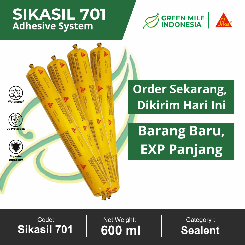 SIKASIL 701 Silikon Sealant Netral Kaca & Aluminium Weathersealant