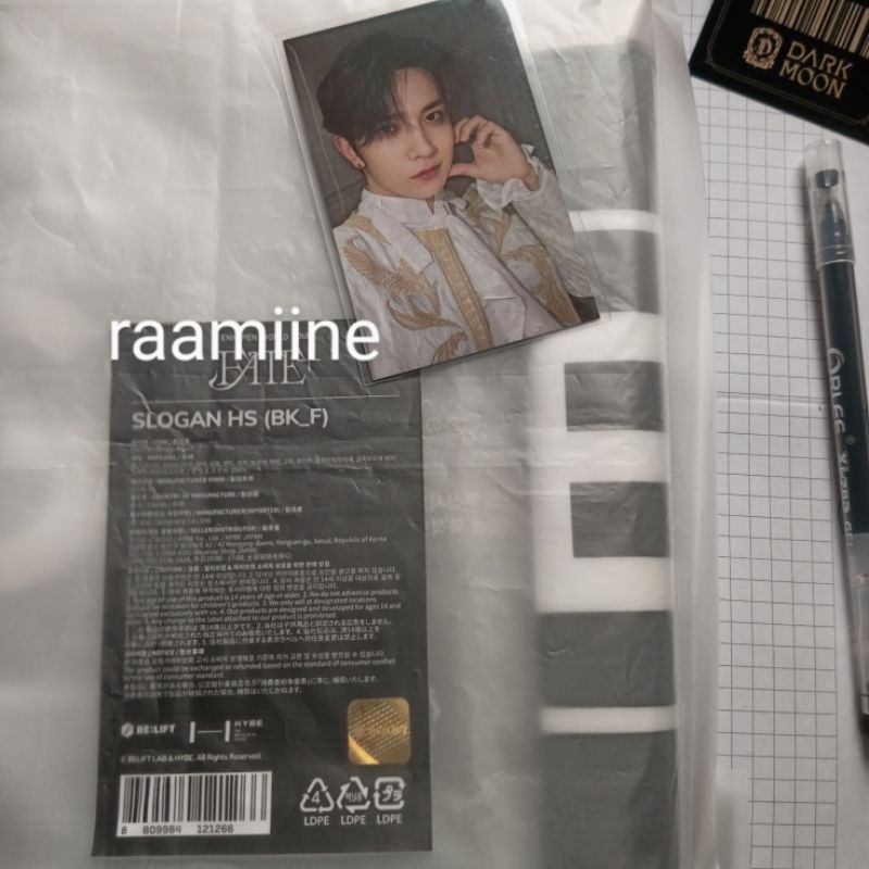 (ready) slogan heeseung fate tour enhypen pc photocard fate+ japan