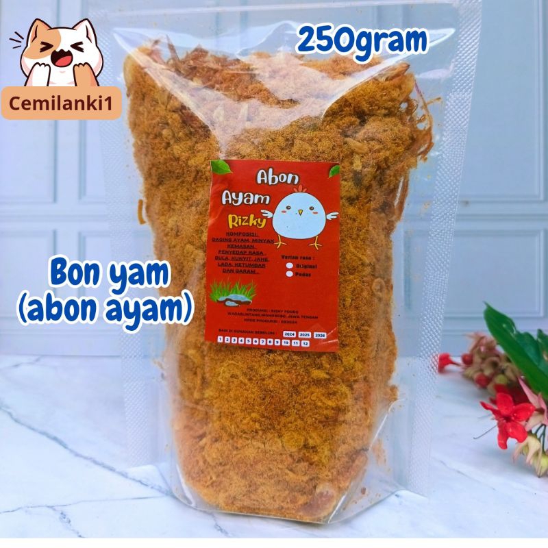 

Abon ayam rizky 250 gr premium full daging