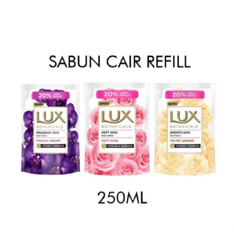 LUX SABUN CAIR REFFIL 250ML - ORIGINAL 100%