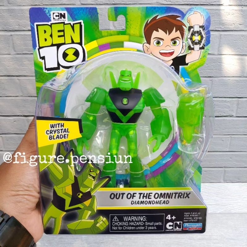 BEN 10 OUT OF THE OMNITRIX DIAMONHEAD PLAYMATES TOYS ACTION FIGURE ORIGINAL BEN10