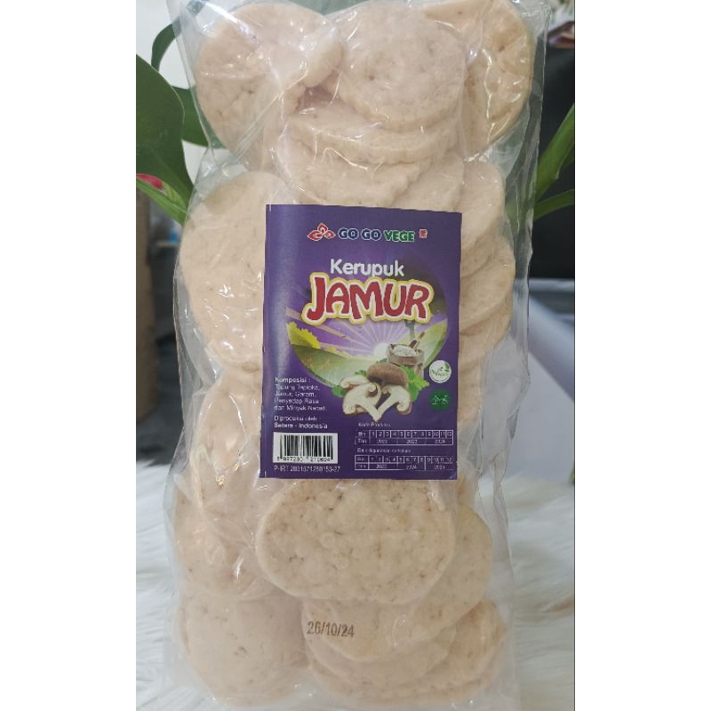 

Kerupuk Jamur - Go Go Vege I Snack Vegetarian Vegan
