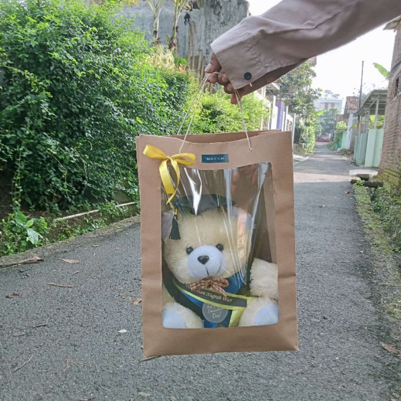 

Paper bag mika packing souvenir kado/hempers tebal aestetic