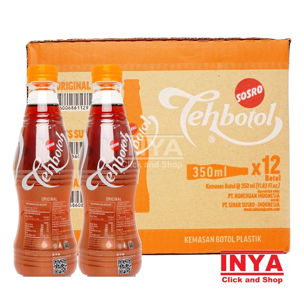 

Sosro Teh Botol Original 12x350ml - Minuman Teh - Soft drink