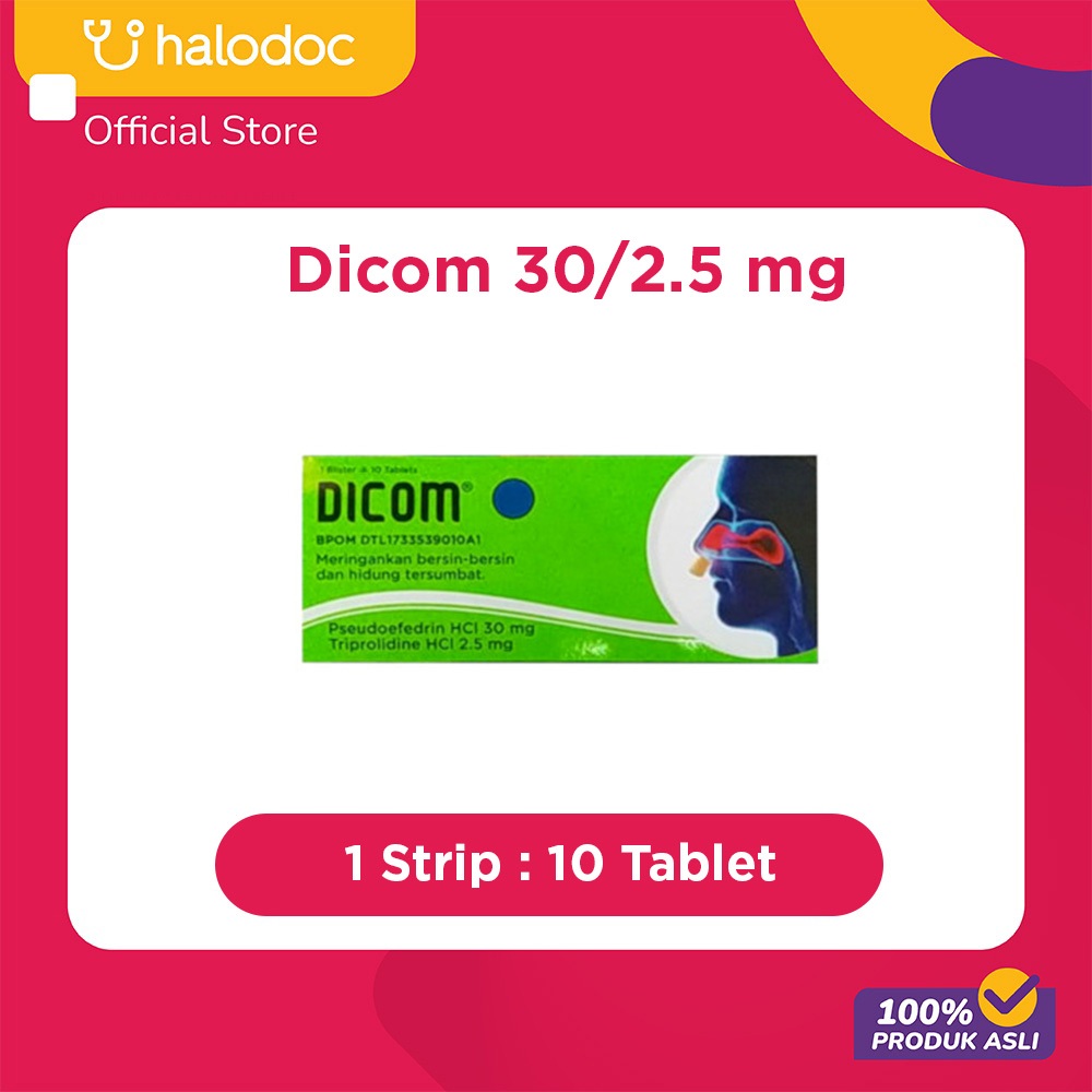 Dicom 30/2.5 mg 10 Tablet