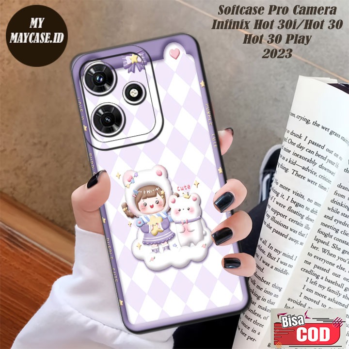 Case INFINIK HOT 30 Play Softcase HOT 30 pelindung Belakang HOT 30i Casing INFINIK HOT 30 Play  Peli