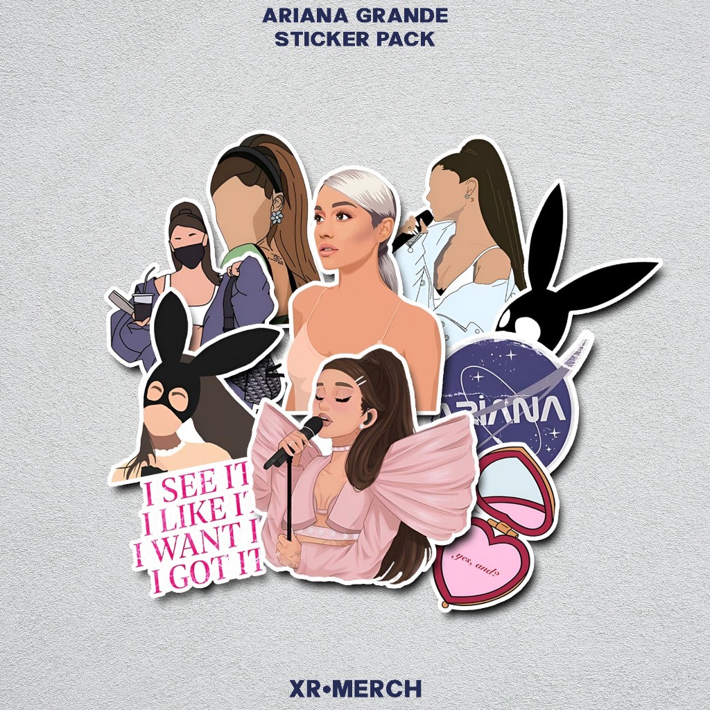 

Sticker Aesthetic Ariana Grande Waterproof Anti Air | Stiker Laptop Casing HP Helm Gitar Tumbler