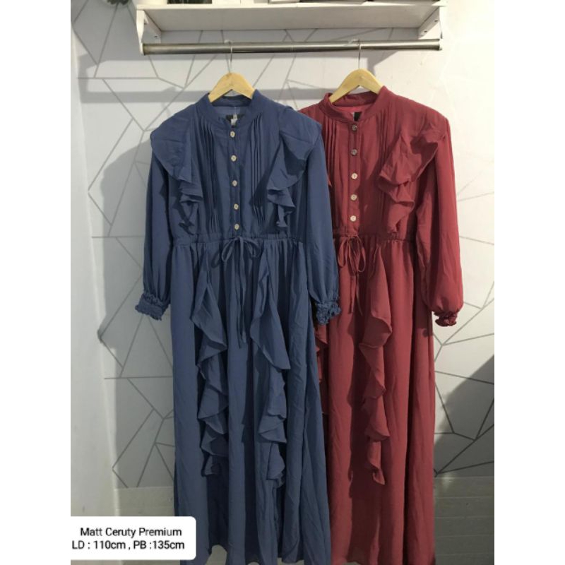 Gamis Ceruty Premium /Gamis Brand / Gamis Ceruty Babydoll