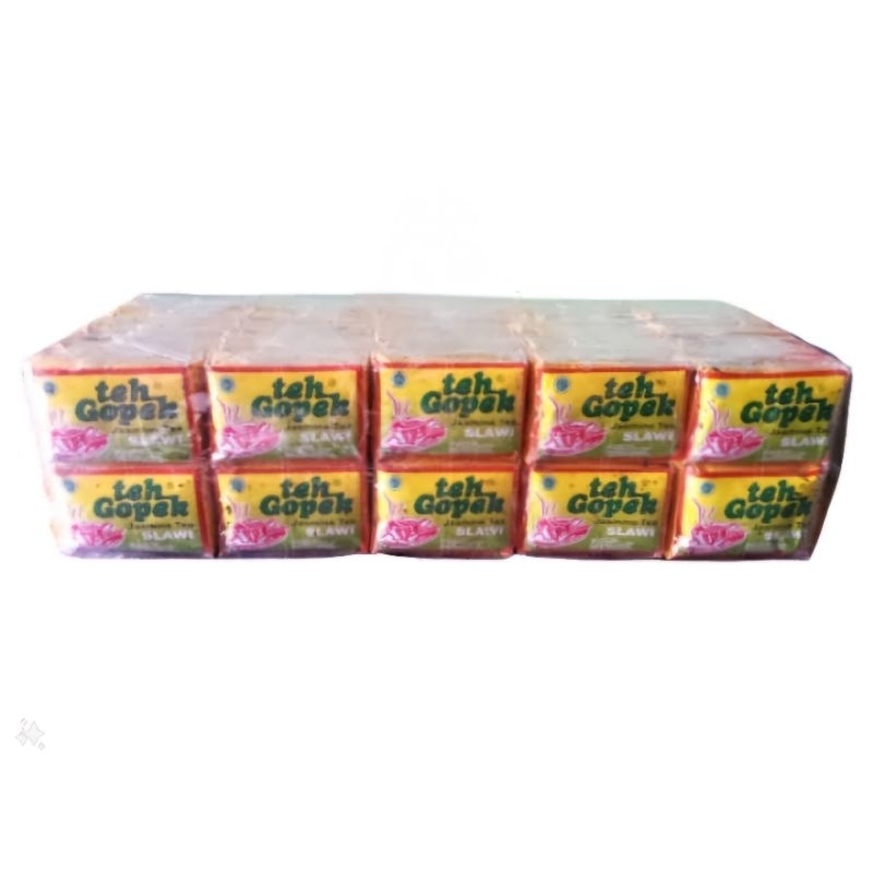 

Teh Gopek Super Premium Slawi Tegal Seduh 1 slop isi 50 pcs ( SLOP )