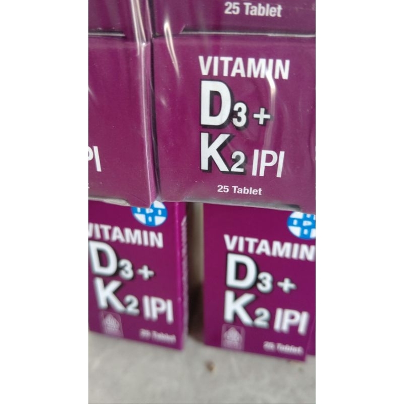 Ipi D3 K2 | VITAMIN D3 + K2 400 IU IPI BOTOL 25 TABLET | SUPLEMEN KESEHATAN UNTUK TULANG HARIAN