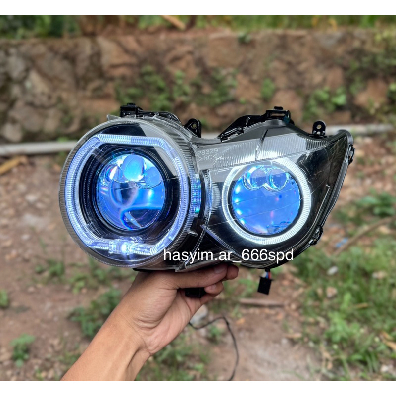 Lampu biled Tiger Revo Pece - Biled dobel AES Turbo SE double Laser dan AES UX3