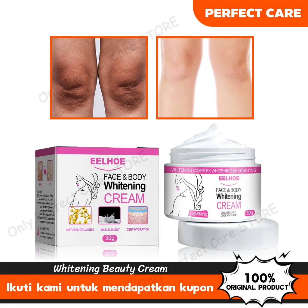 EELHOE Face Body Whitening Cream 30g Krim Pemutih Kulit Pemutih Ketiak Lutut Pemutih Selangkangan Mi