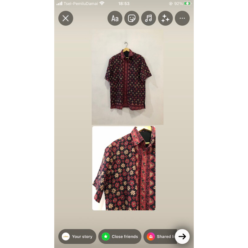 Kemeja Batik, bahan batik halus