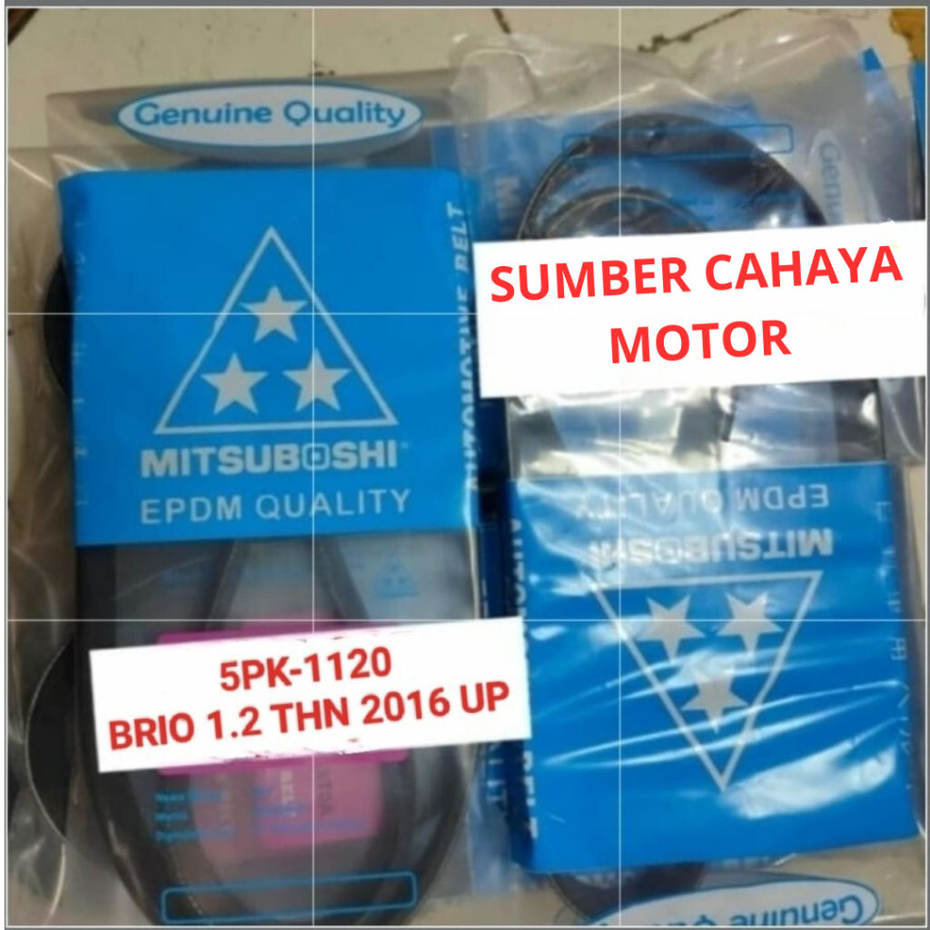 FAN VAN V BELT TALI KIPAS 5PK1120 BRIO 1.2CC 2016 UP 5PK-1120