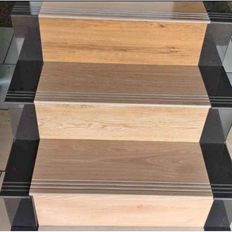 keramik tangga/granit tangga 30×60 20×60 motif kayu 1 set/per trap
