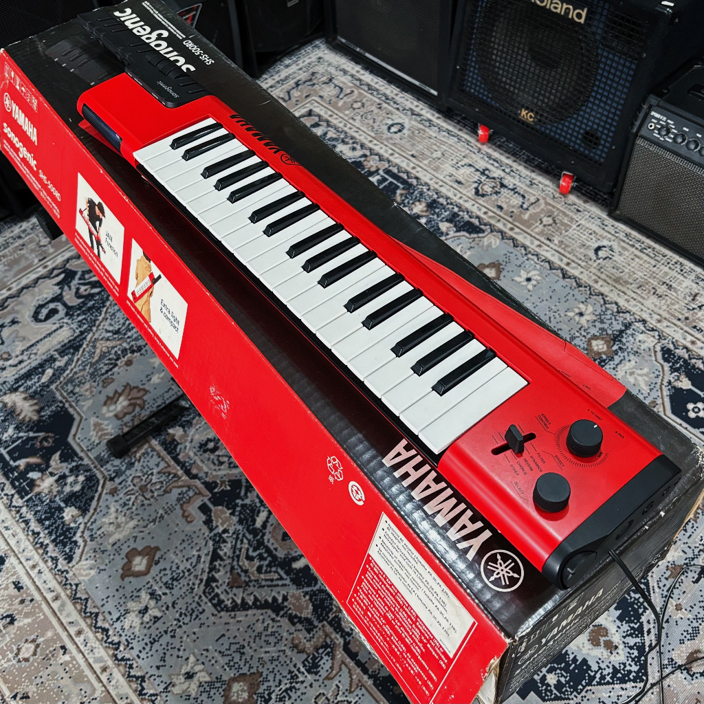 BILLY MUSIK - Synthesizer Yamaha Sonogenic SHS500 SHS-500 in Red - Keytar 37 keys Synth