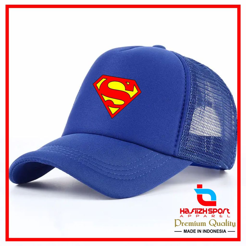 TOPI SUPERMAN / TOPI JARING SUPERMAN / TOPI TRUCKER SUPERMAN PREMIUM