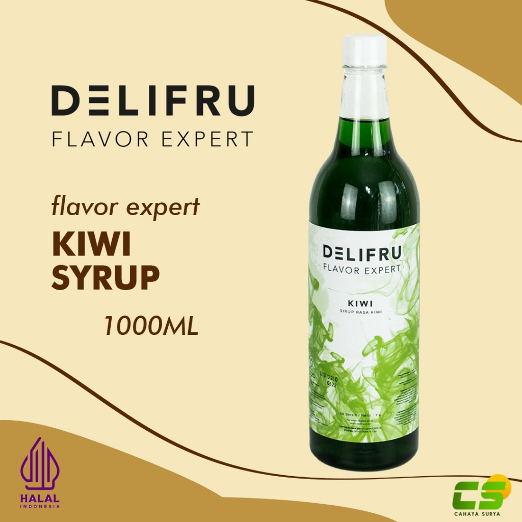 

Delifru Syrup/Sirup - Kiwi Syrup 1000 ml