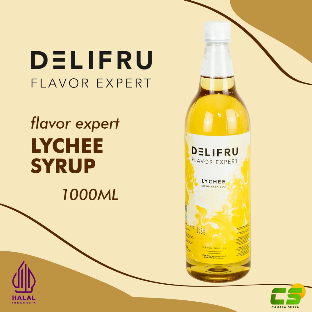 

Delifru Syrup/Sirup - Lychee Syrup 1000 ml