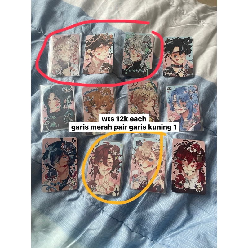 Genshin Impact Fanmerch Picheru Zhongli Kaveh Wriothesley Xiao Childe Kazuha Ayato Kaeya Lyney Heizo