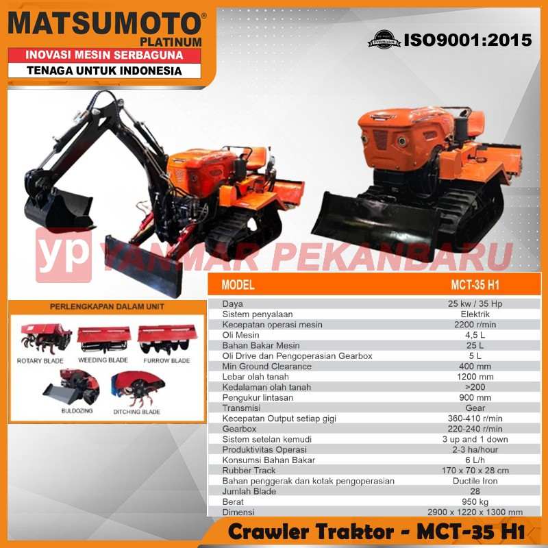 Traktor Amfibi / Crawler Tractor MATSUMOTO MCT 35 H1 [BOOK FEE]