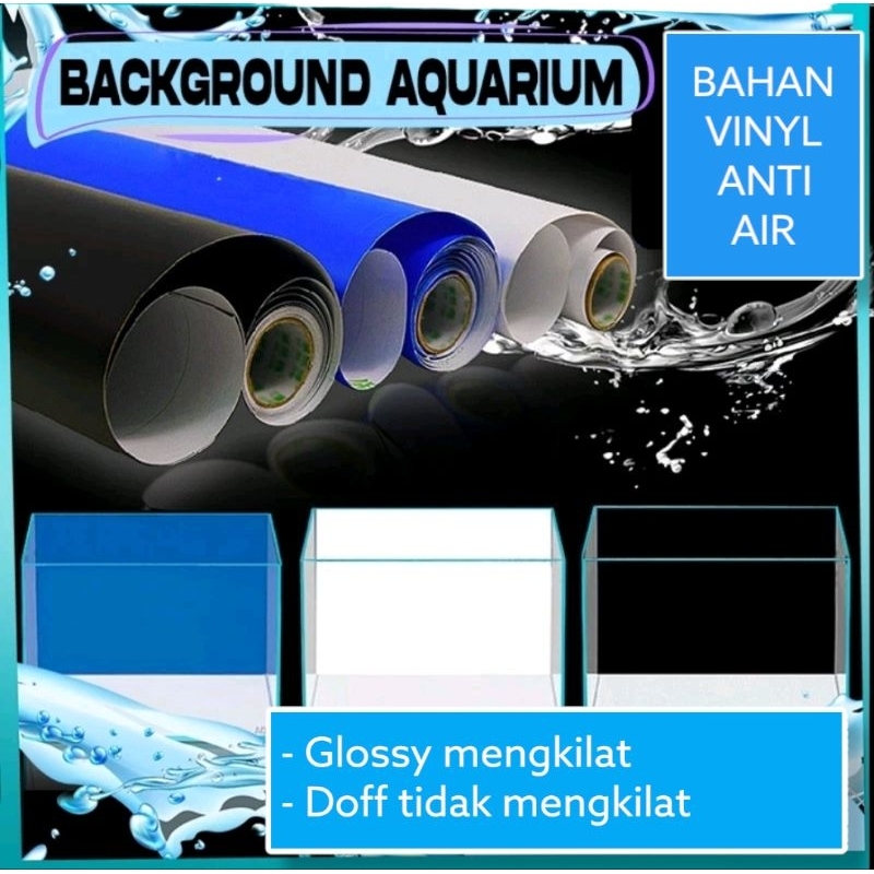 Background aquarium premium vinyl anti air / background aquarium / stiker aquarium / skotlet aquariu