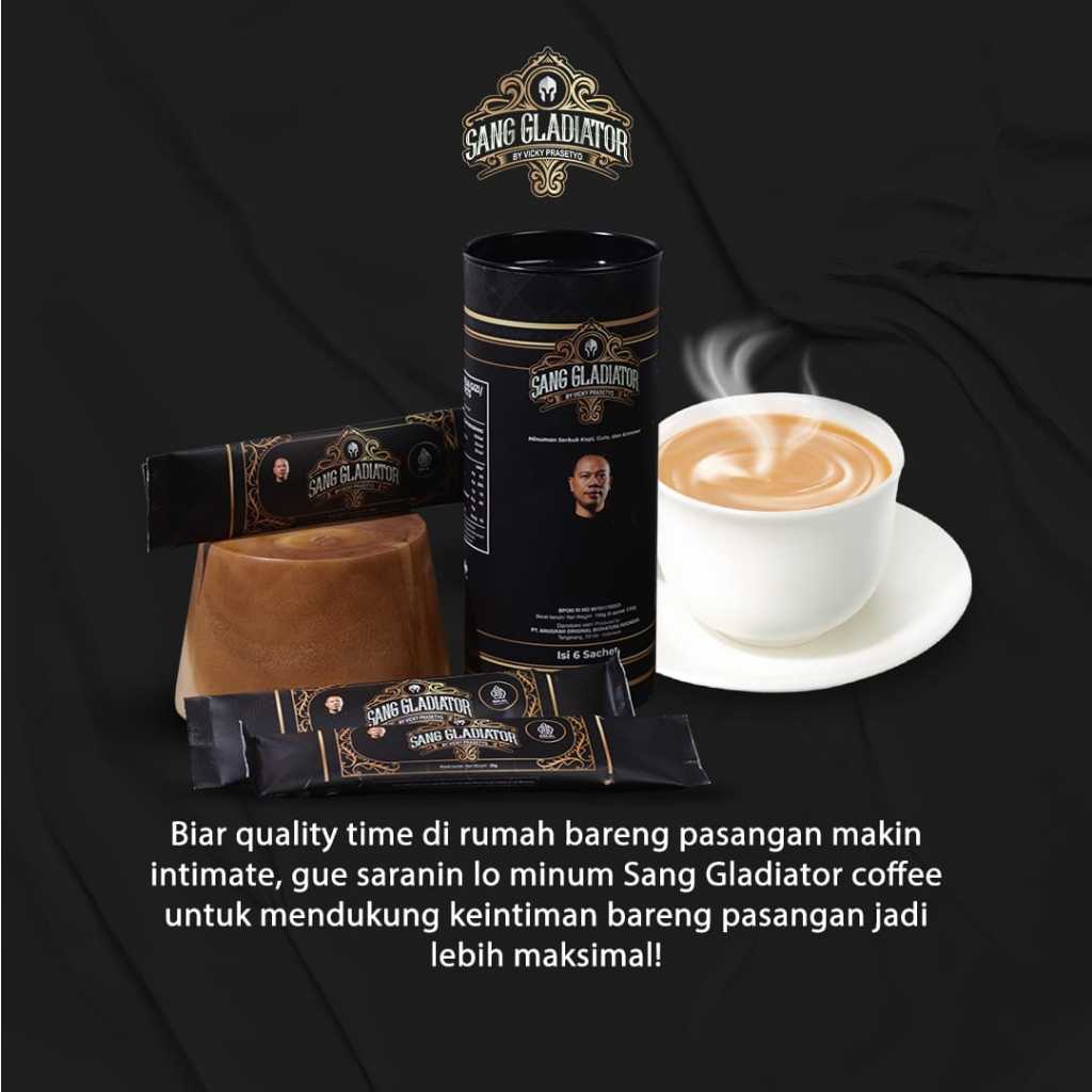 

Coffee by Vicky Prasetyo - Kopi Pilihan Pria || 100% HALAL & BPOM