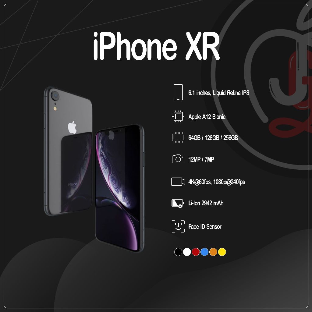 Apple iPhone XR Second 64GB/128GB/256GB EX IBOX