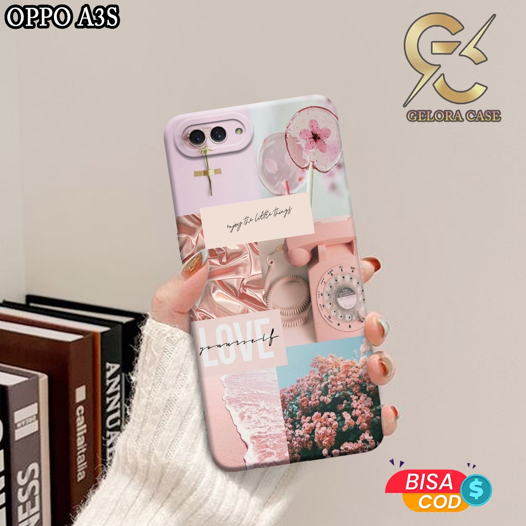 Case Oppo A3s / OPPO A5 - geloracase - Casing Oppo A3s - Motif case Aesthetic - Oppo - Softcase Oppo