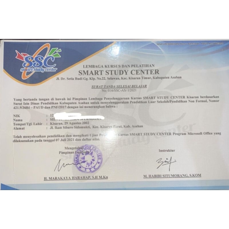 KURSUS ONLINE DAN SERTIFIKAT OFFICE LKP RESMI