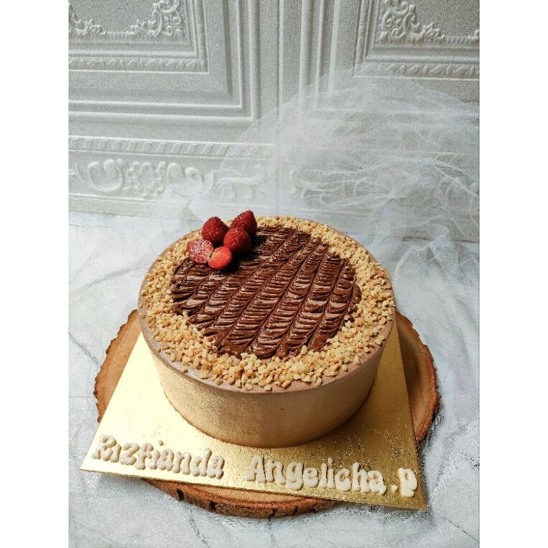 

NUTTELA CHOCOLATE CAKE / KUE ULANG TAHUN / BIRTHDAY CAKE