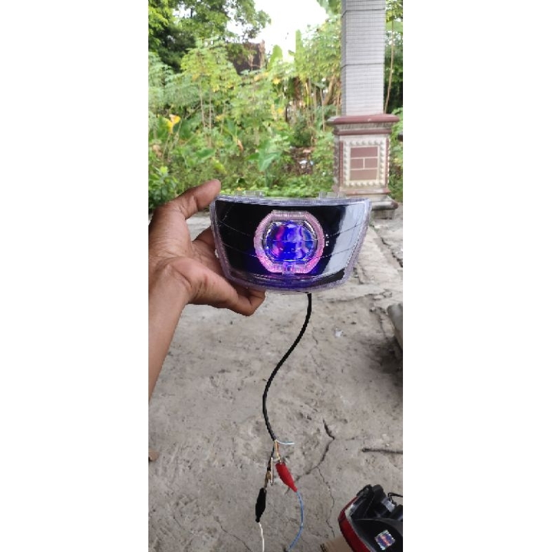Lampu biled depan fiz r vega.Reflektor lampu fiz r biled