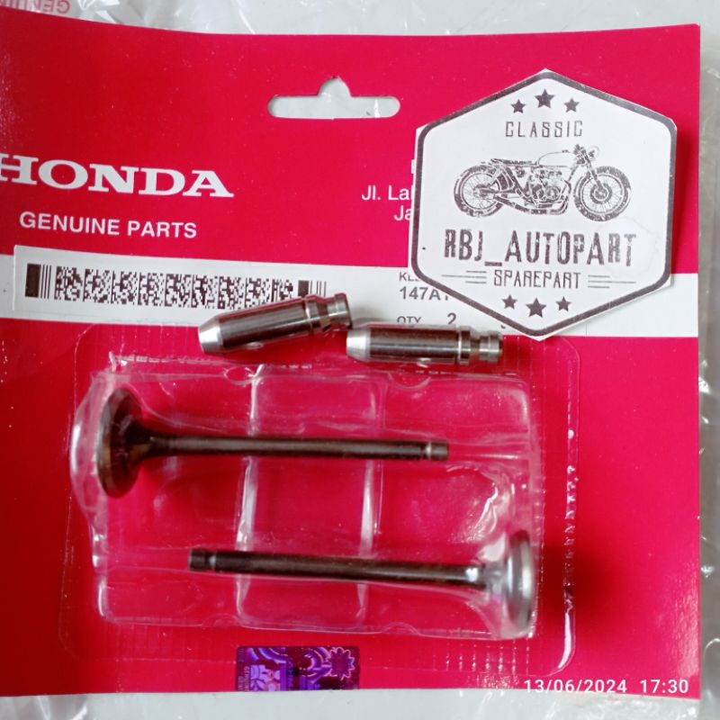 Klep Set KYZ + Botol Klep + Seal Klep Supra X 125 Fi Supra X 125 Helm In Blade New 125 Fi