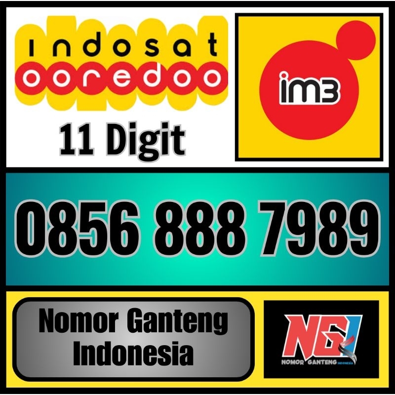 Nomor cantik Indosat im3 ooredoo 888 7989