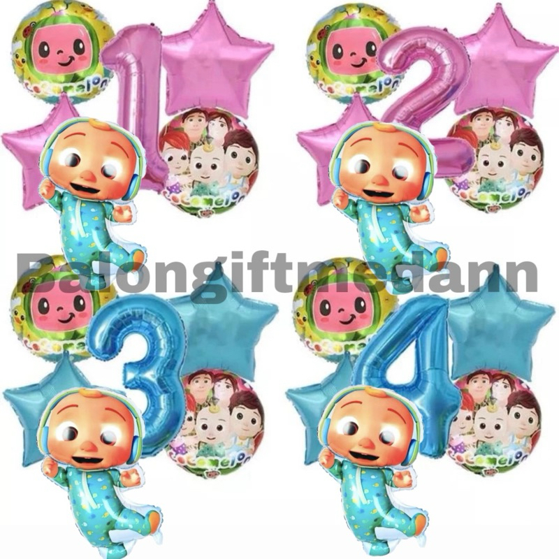 PAKET DEKOR ULANG TAHUN ANAK COCOMELON SIMPLE