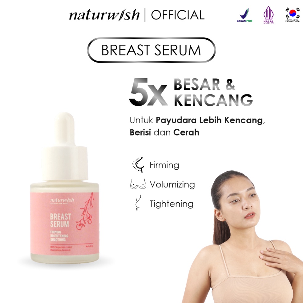 KODE S17X NATURWISH Breast Serum Payudara  BPOM HALAL Bust Up Fit Treatment Pengencang Pembesar Push
