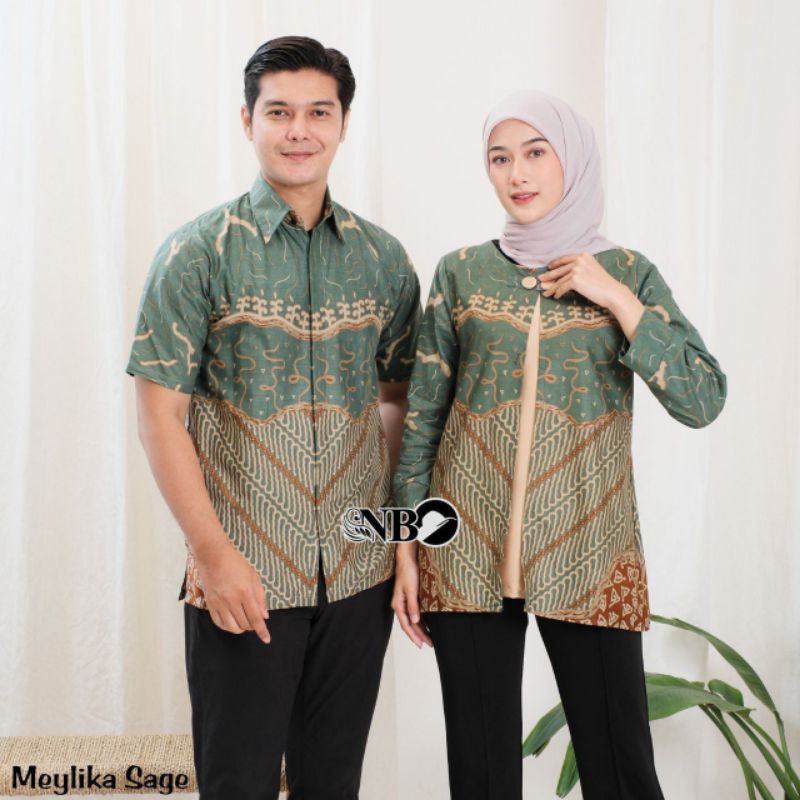 Baju Batik Couple modern Atasan Batik Couple Pasangan